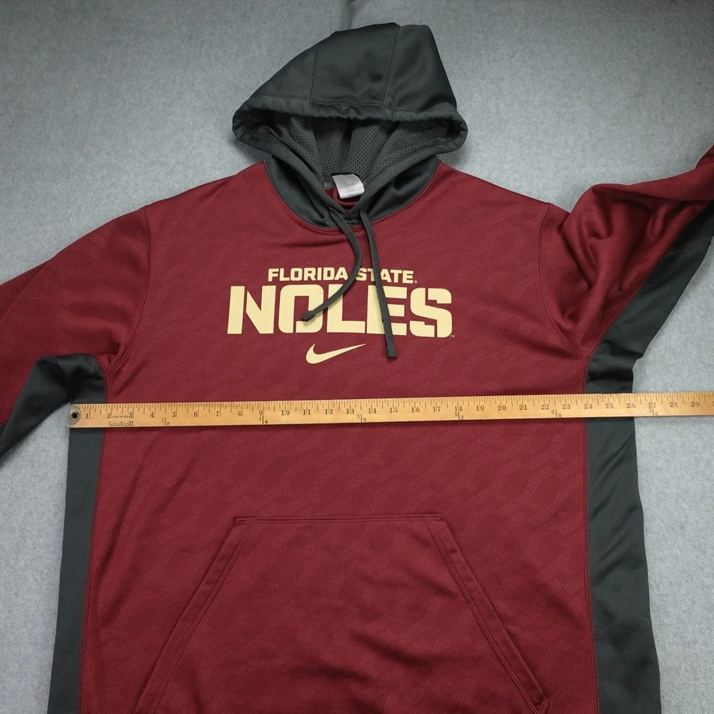 Florida State FSU Seminoles‎ Hoodie Mens XL Maroon Therma-FIT Nike NCAA